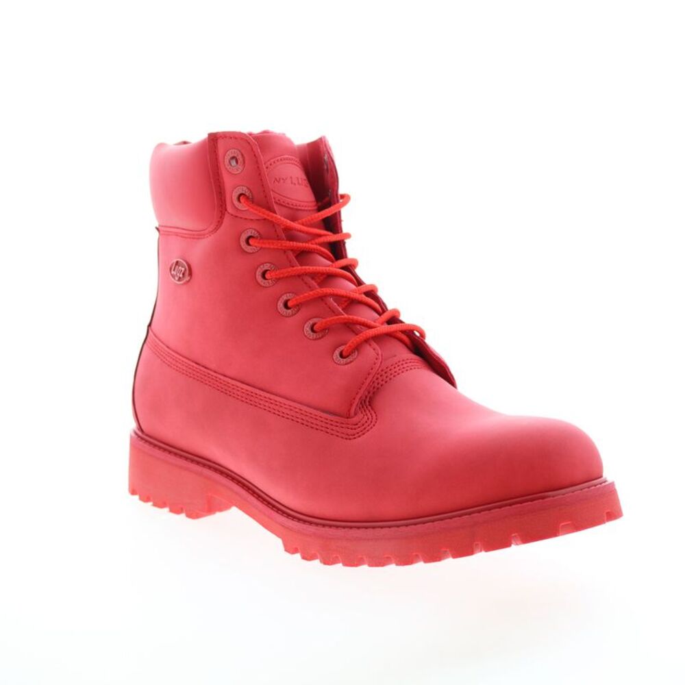 Lugz Mens Convoy Fleece Red Boots (NWT) - Picture 2 of 7